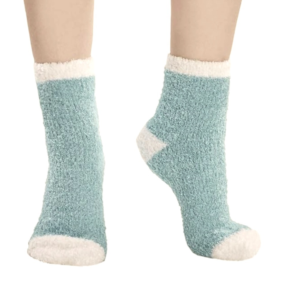 ❗️LAST 1❗️🤎5 For $25🤎 SNUGADOO Soft Mint Green White Cozy Socks
